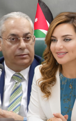القاضي الدكتور علي الشروقي  و الدكتوره هنادي القعدان